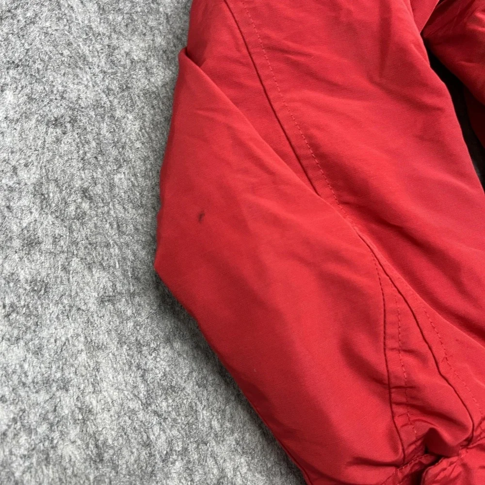 Vintage Woolrich Jacket Mens M Red Bomber Wool Lined Outdoor‎ Made USA 80s